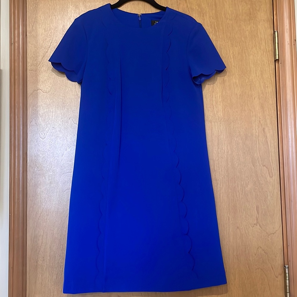 Tahari Arthur S Levine Royal Blue Shift Dress